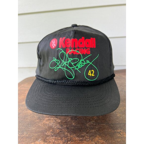 Vintage Kendall Racing Snapback Hat Black 42 Kyle Petty X3 - Picture 1 of 4